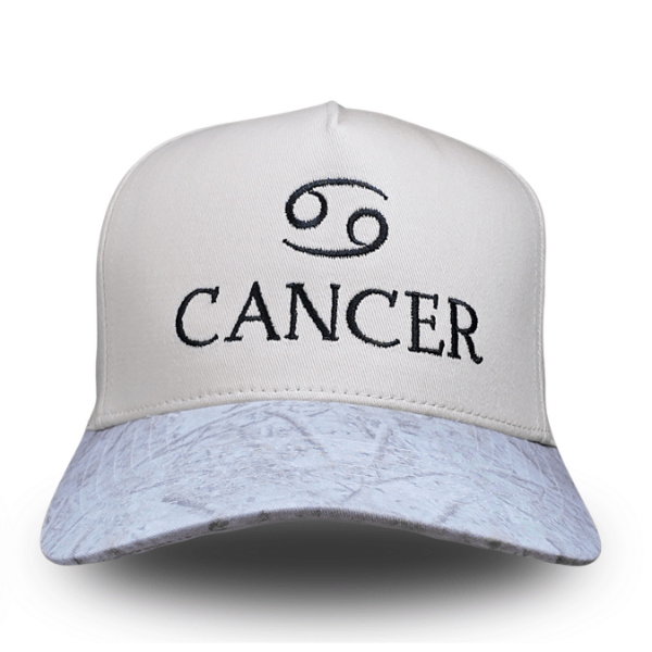 C.C Apparel Cancer C.C Unisex Embroidered Zodiac Sign Astrology Symbol Cap Premium Streetwear Style Snapback Trucker Hat