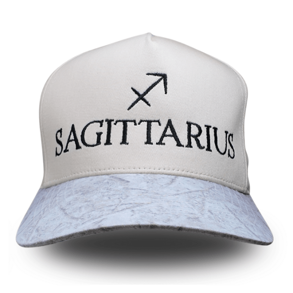 C.C Apparel Sagittarius C.C Unisex Embroidered Zodiac Sign Astrology Symbol Cap Premium Streetwear Style Snapback Trucker Hat