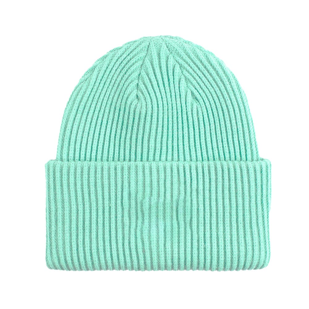 C.C Apparel C.C Unisex Winter Thick Knit Plain Cuff Skull Cap Beanie Hat
