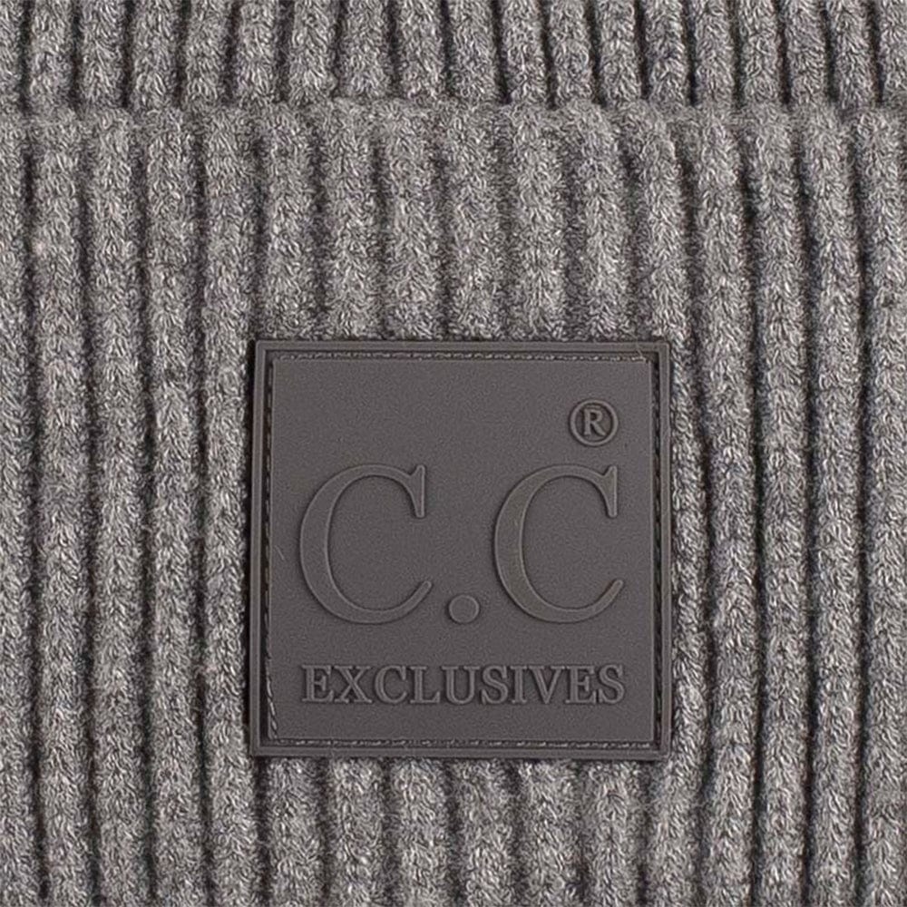 C.C Apparel C.C Unisex Winter Thick Knit Plain Cuff Skull Cap Beanie Hat