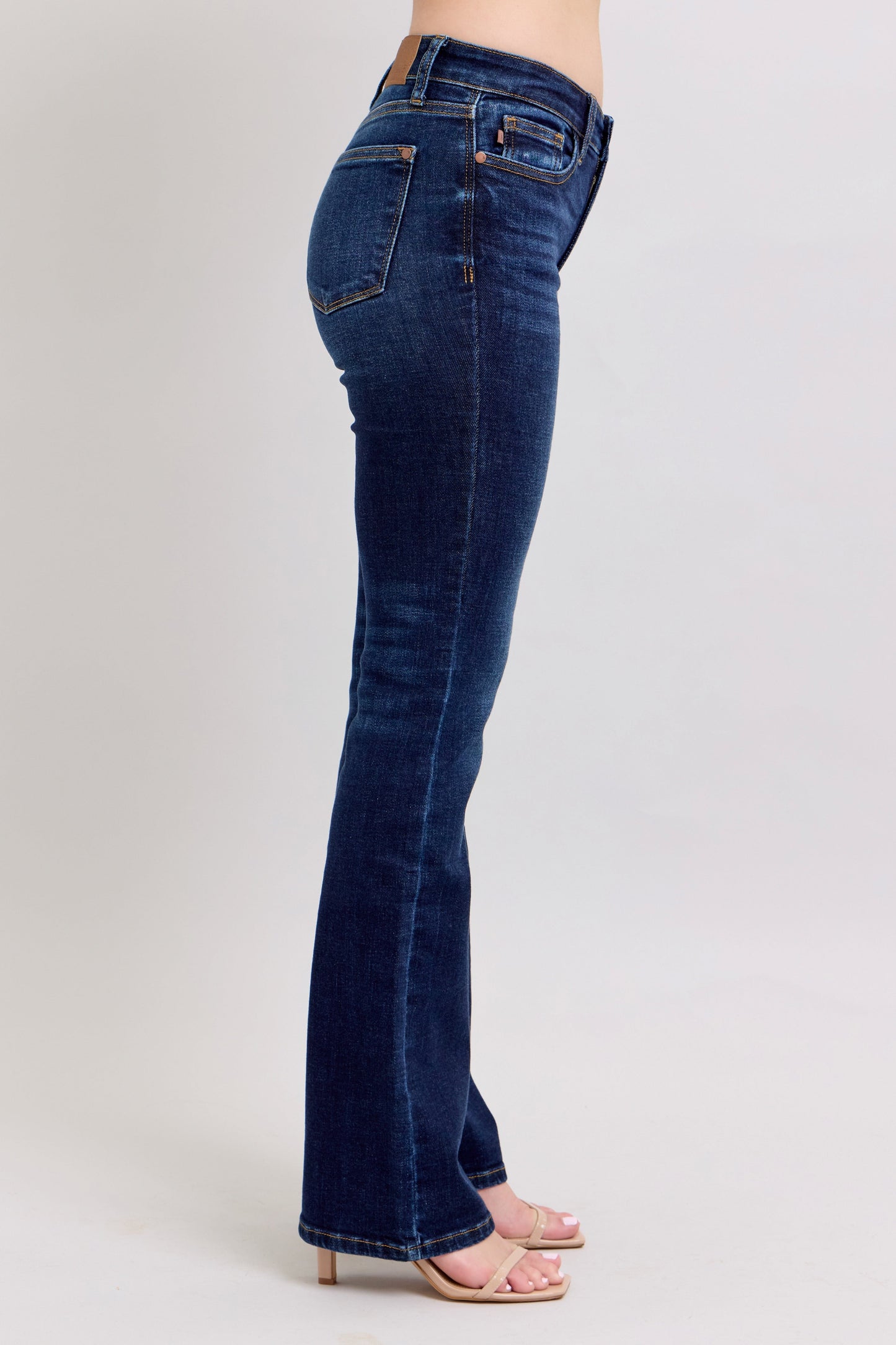 Judy Blue Apparel Judy Blue Mid Rise Dark Wash Bootcut Denim Jeans for Women