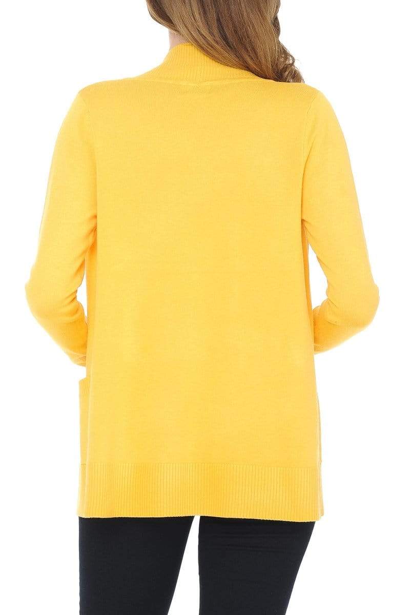 Auliné Collection Apparel Auliné Collection Women's Classic Casual Solid Open Front Sweater Knit Cardigan