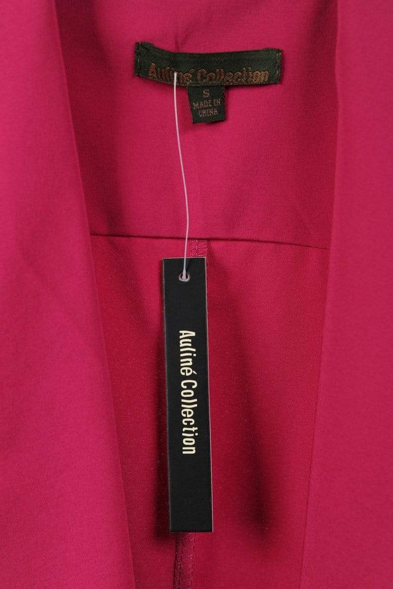 Auliné Collection Apparel Auliné Collection Womens Casual Lightweight 3/4 Sleeve Fitted Open Blazer New Colors Plus Size