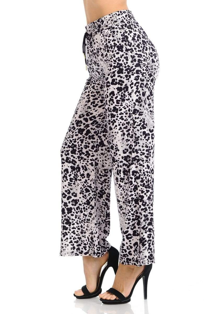 Auliné Collection Apparel Auliné Collection Womens High Waisted Loose Wide Leg Drawstring Palazzo Pants