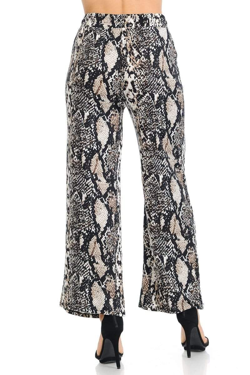 Auliné Collection Apparel Auliné Collection Womens High Waisted Loose Wide Leg Drawstring Palazzo Pants