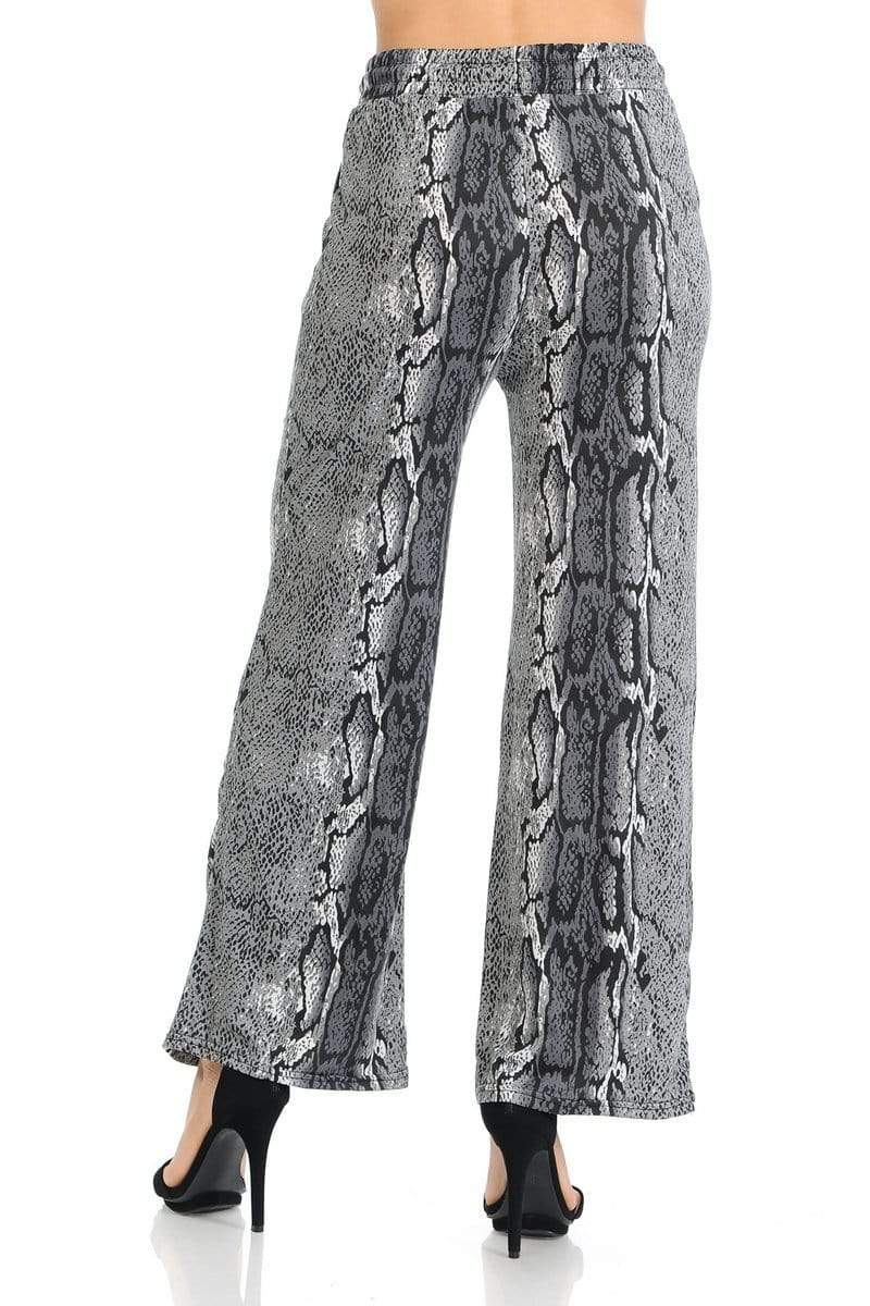 Auliné Collection Apparel Auliné Collection Womens High Waisted Loose Wide Leg Drawstring Palazzo Pants