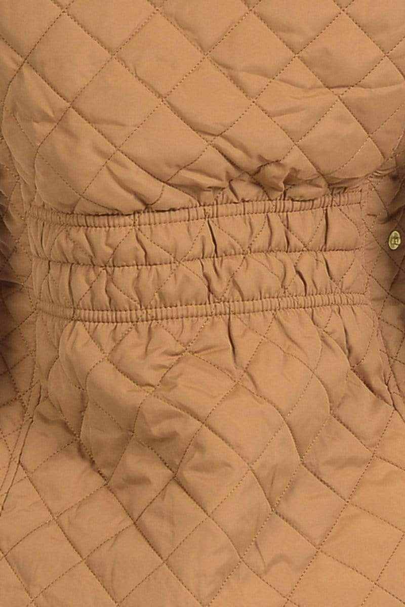 Auliné Collection Apparel Auliné Collection Womens Quilted Zip Up Lightweight Fur Hooded Padding Vest