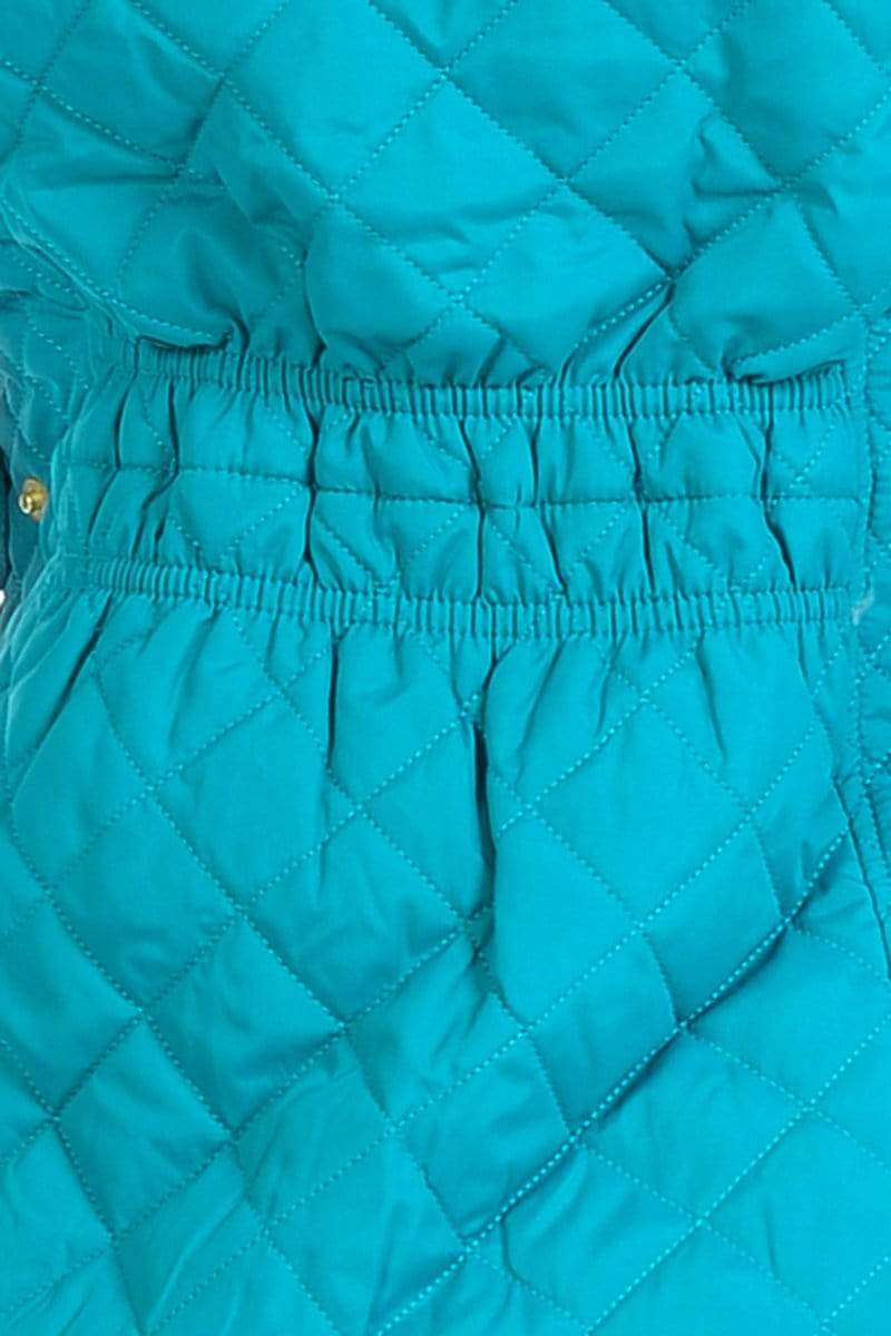 Auliné Collection Apparel Auliné Collection Womens Quilted Zip Up Lightweight Fur Hooded Padding Vest