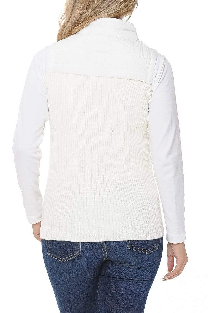 Auliné Collection Apparel Auliné Collection Womens Quilted Zip Up Lightweight Padding HNBD Vest