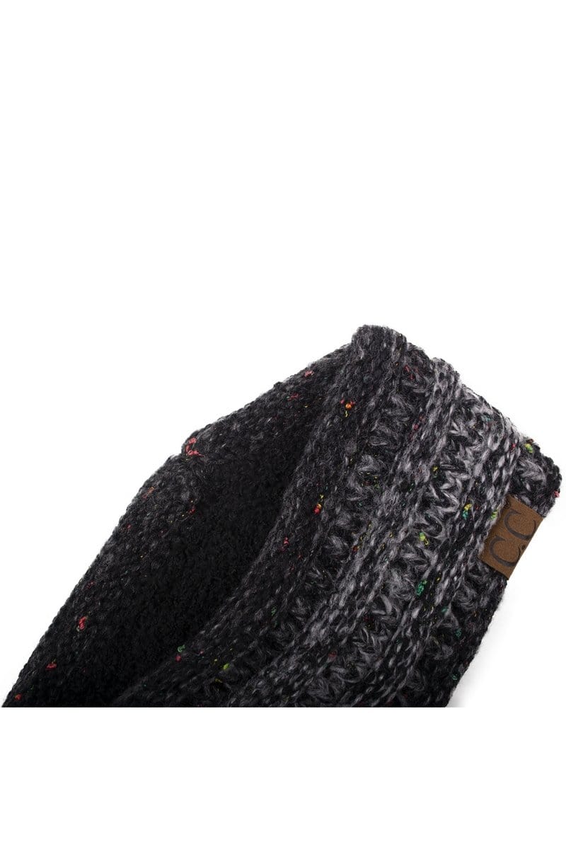 C.C Apparel C.C Soft Stretch Winter Warm Cable Knit Fuzzy Lined Confetti Ombre Ear Warmer Headband