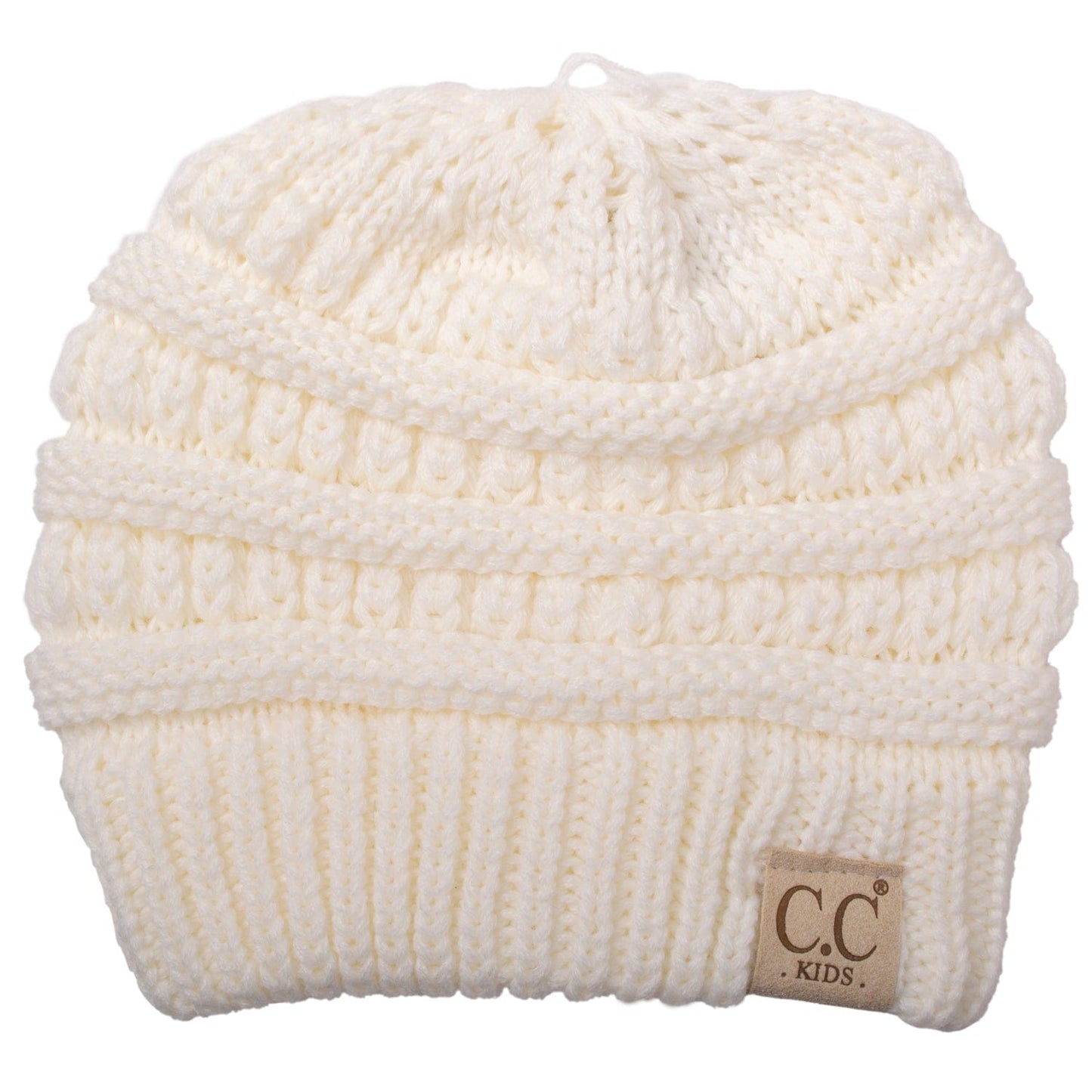 C.C Apparel Copy of C.C YJ816KIDS - Kids' Cute Warm and Comfy Children's Knit Ski Three Tone Beanie Hat