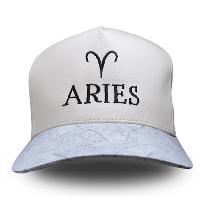 C.C Apparel Aries C.C Unisex Embroidered Zodiac Sign Astrology Symbol Cap Premium Streetwear Style Snapback Trucker Hat