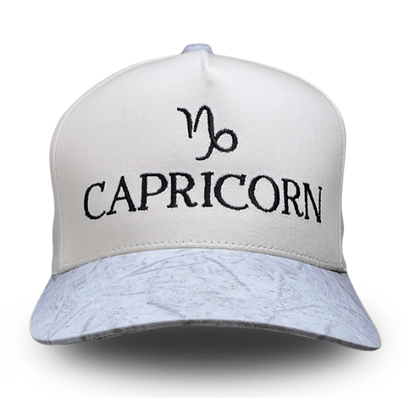 C.C Apparel Capricorn C.C Unisex Embroidered Zodiac Sign Astrology Symbol Cap Premium Streetwear Style Snapback Trucker Hat