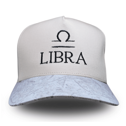 C.C Apparel Libra C.C Unisex Embroidered Zodiac Sign Astrology Symbol Cap Premium Streetwear Style Snapback Trucker Hat