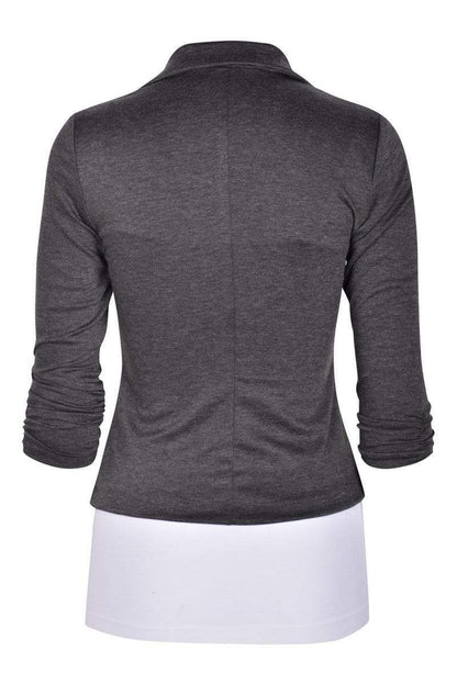 Auliné Collection Apparel Auliné Collection Women's Casual Work Solid Color Knit Blazer