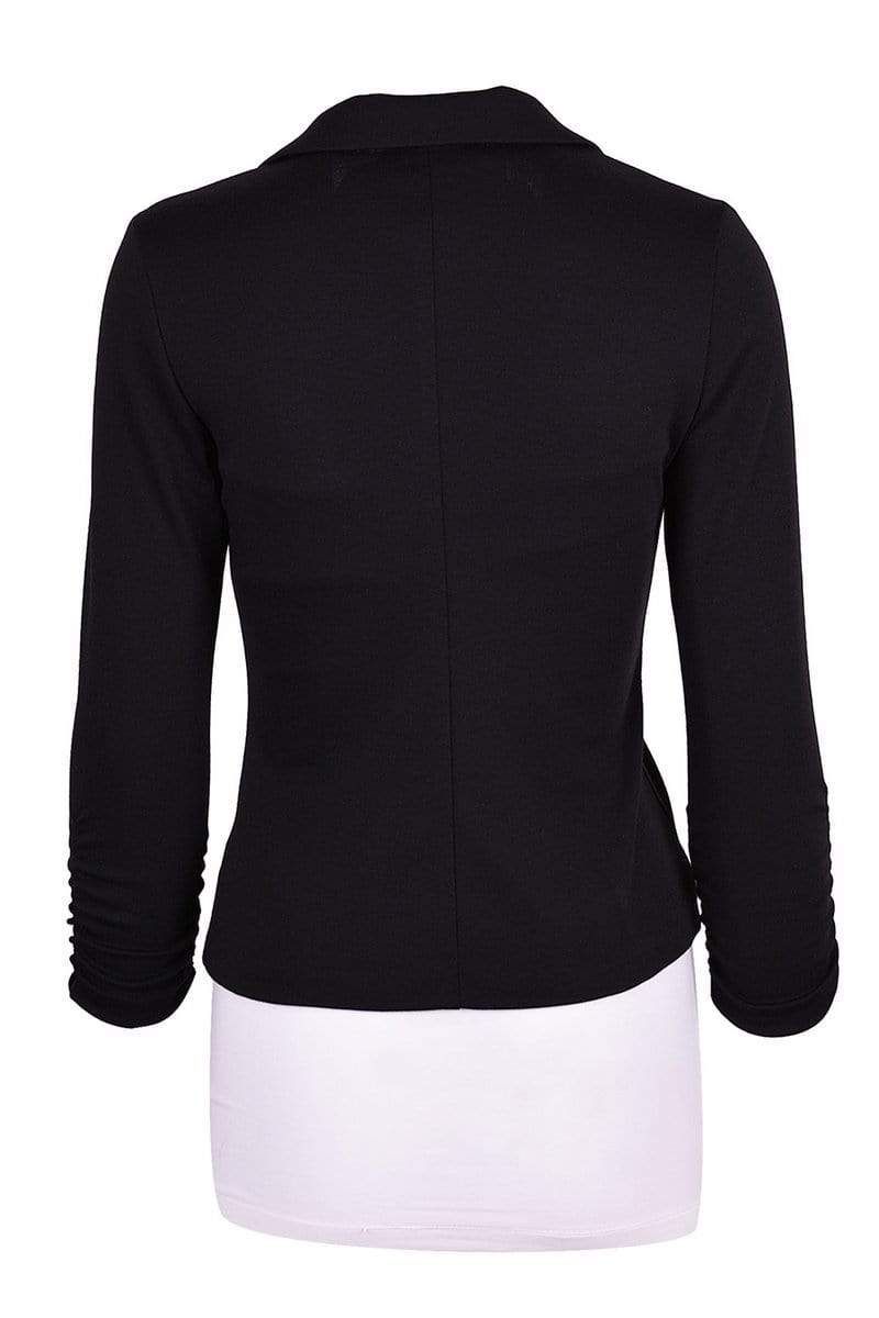 Auliné Collection Apparel Auliné Collection Women's Casual Work Solid Color Knit Blazer