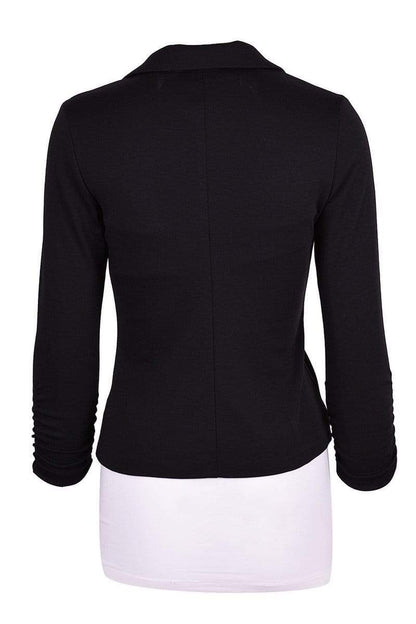 Auliné Collection Apparel Auliné Collection Women's Casual Work Solid Color Knit Blazer