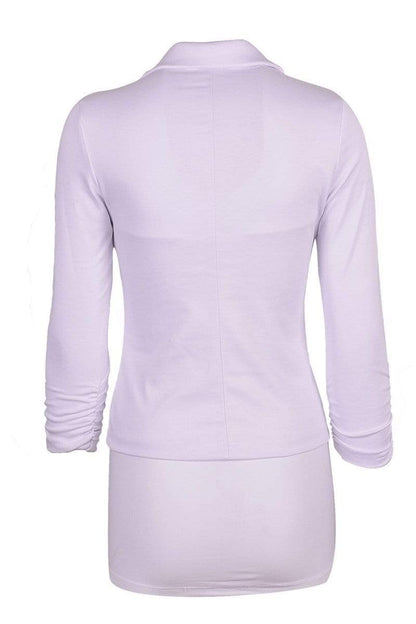 Auliné Collection Apparel Auliné Collection Women's Casual Work Solid Color Knit Blazer
