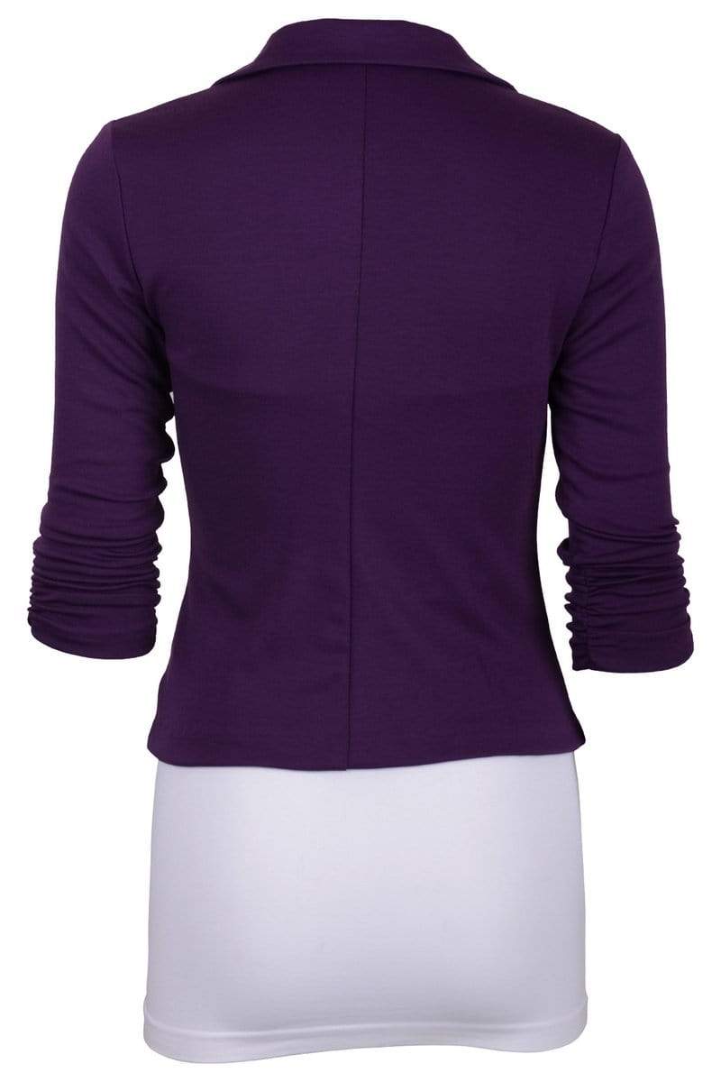 Auliné Collection Apparel Auliné Collection Women's Casual Work Solid Color Knit Blazer