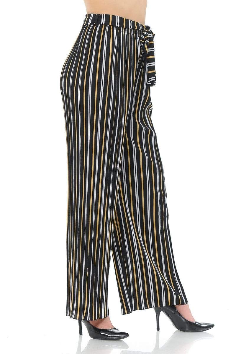 Auliné Collection Apparel Auliné Collection Womens Accordion Pleated High Waisted Wide Leg Palazzo Pants