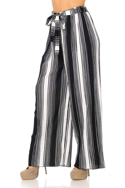 Auliné Collection Apparel Auliné Collection Womens Accordion Pleated High Waisted Wide Leg Palazzo Pants