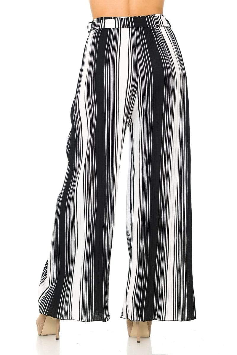 Auliné Collection Apparel Auliné Collection Womens Accordion Pleated High Waisted Wide Leg Palazzo Pants