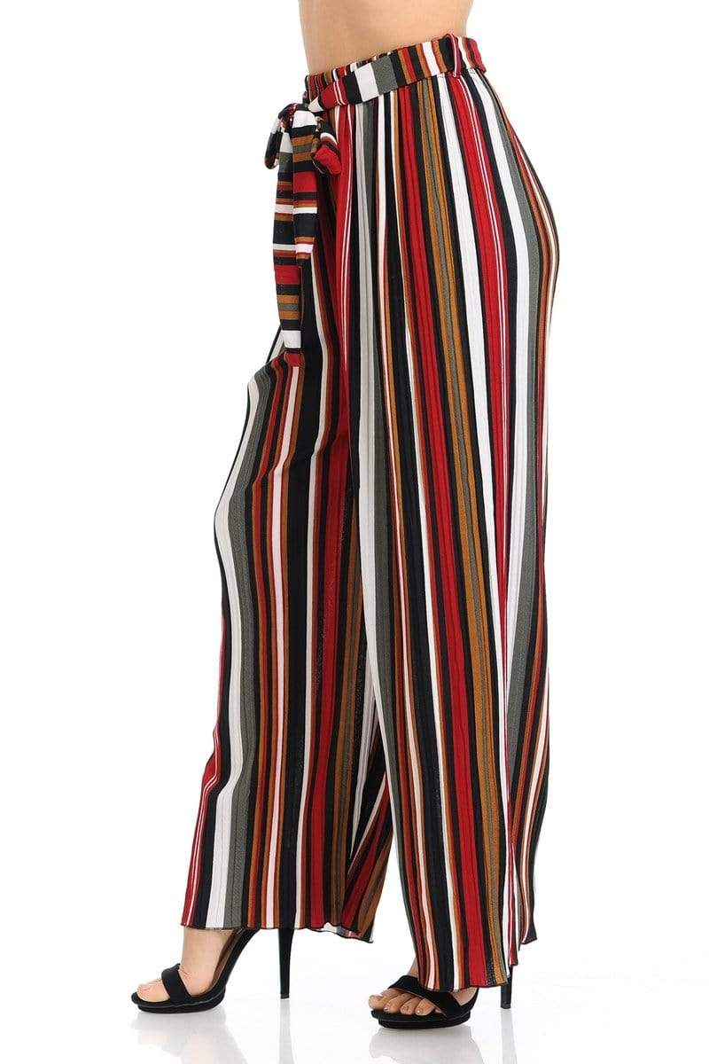 Auliné Collection Apparel Auliné Collection Womens Accordion Pleated High Waisted Wide Leg Palazzo Pants