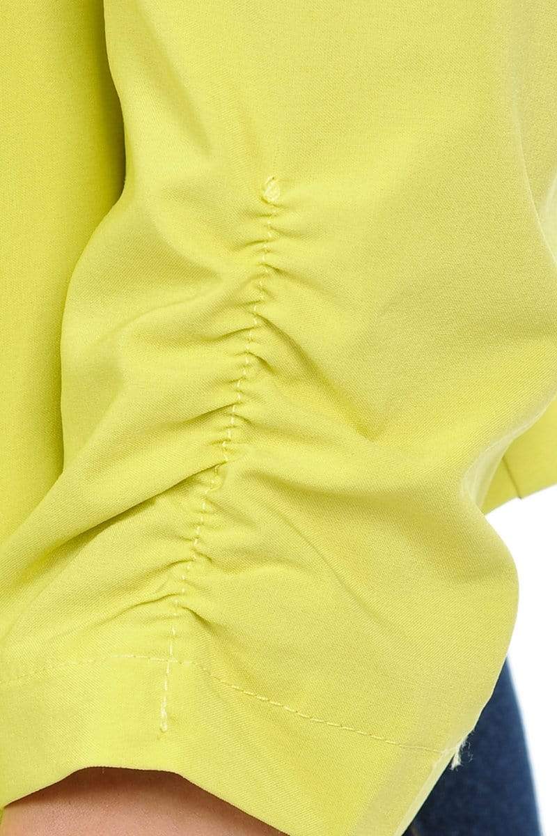Auliné Collection Apparel Auliné Collection Womens Casual Lightweight 3/4 Sleeve Fitted Open Blazer New Colors