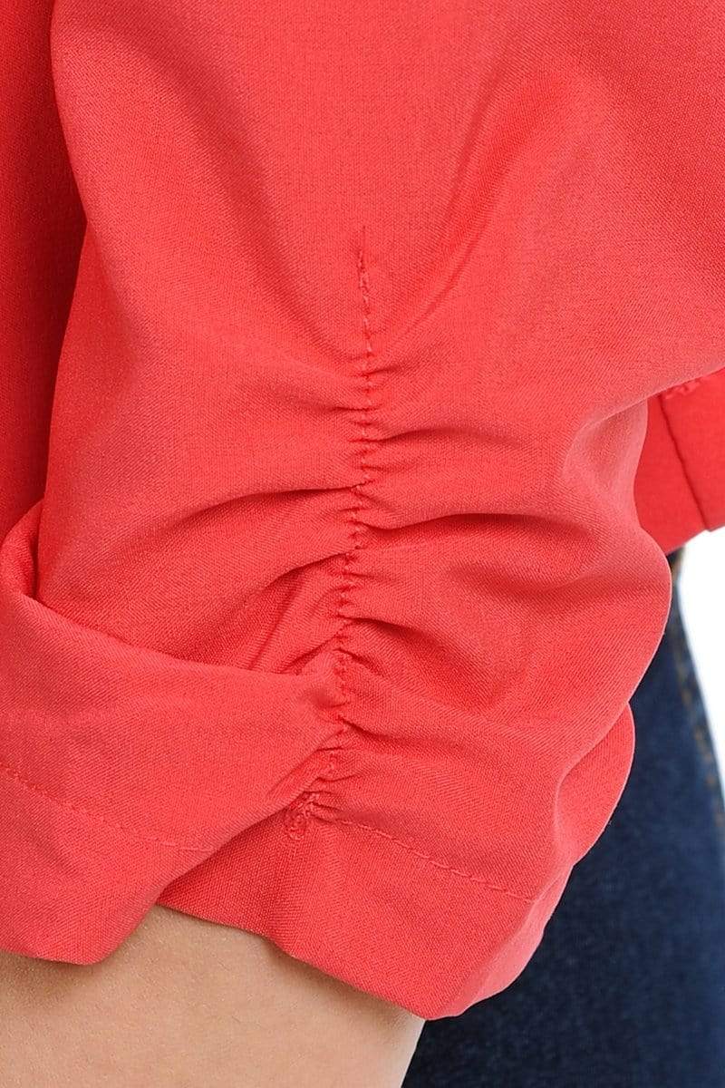 Auliné Collection Apparel Auliné Collection Womens Casual Lightweight 3/4 Sleeve Fitted Open Blazer New Colors