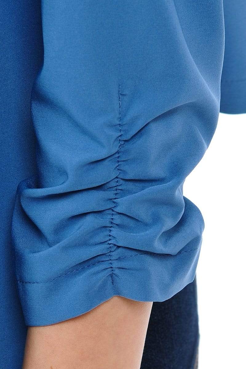 Auliné Collection Apparel Auliné Collection Womens Casual Lightweight 3/4 Sleeve Fitted Open Blazer New Colors