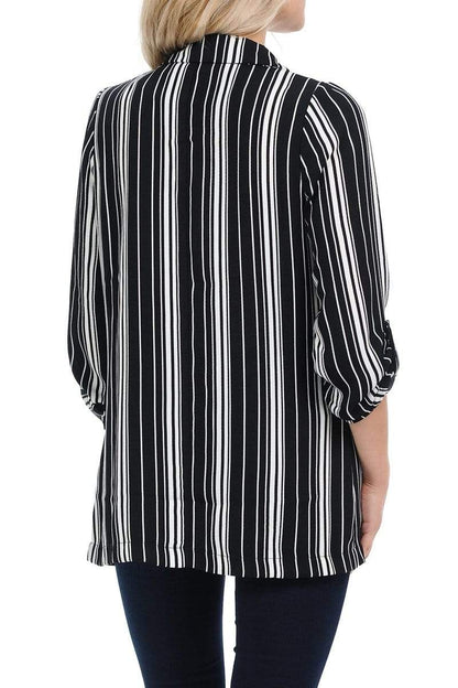 Auliné Collection Apparel Auliné Collection Womens Casual Oversized Open Front Boyfriend Cardigan Blazer
