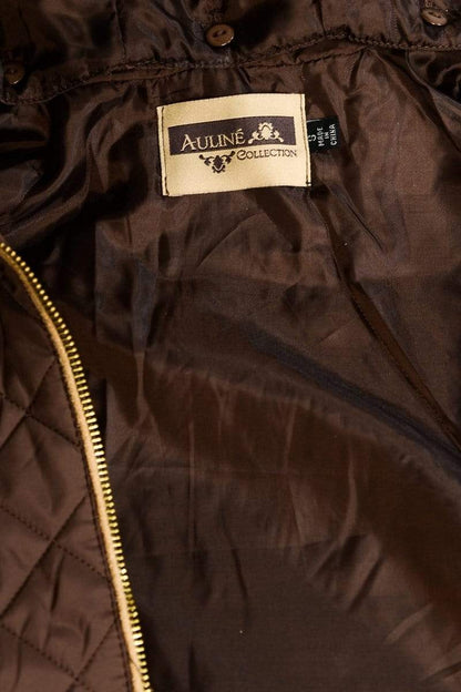 Auliné Collection Apparel Auliné Collection Womens Quilted Zip Up Lightweight Fur Hooded Padding Vest