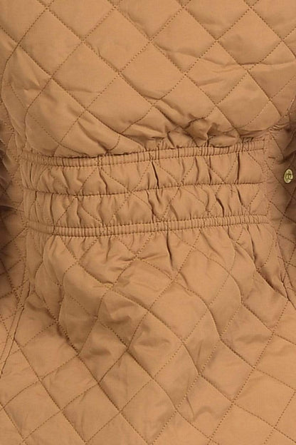 Auliné Collection Apparel Auliné Collection Womens Quilted Zip Up Lightweight Fur Hooded Padding Vest