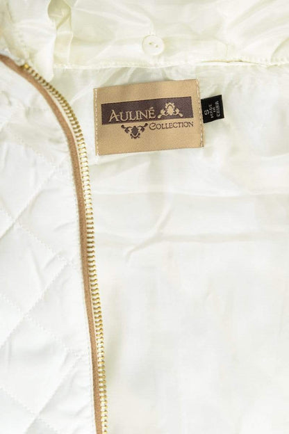 Auliné Collection Apparel Auliné Collection Womens Quilted Zip Up Lightweight Fur Hooded Padding Vest