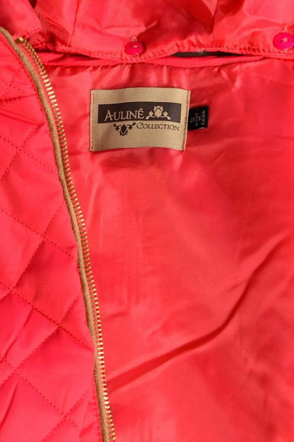 Auliné Collection Apparel Auliné Collection Womens Quilted Zip Up Lightweight Fur Hooded Padding Vest