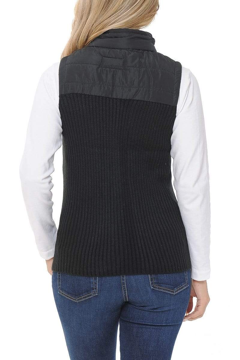Auliné Collection Apparel Auliné Collection Womens Quilted Zip Up Lightweight Padding HNBD Vest