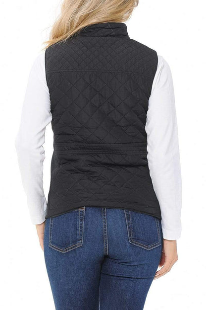 Auliné Collection Apparel Auliné Collection Womens Quilted Zip Up Lightweight Padding MFZP Vest
