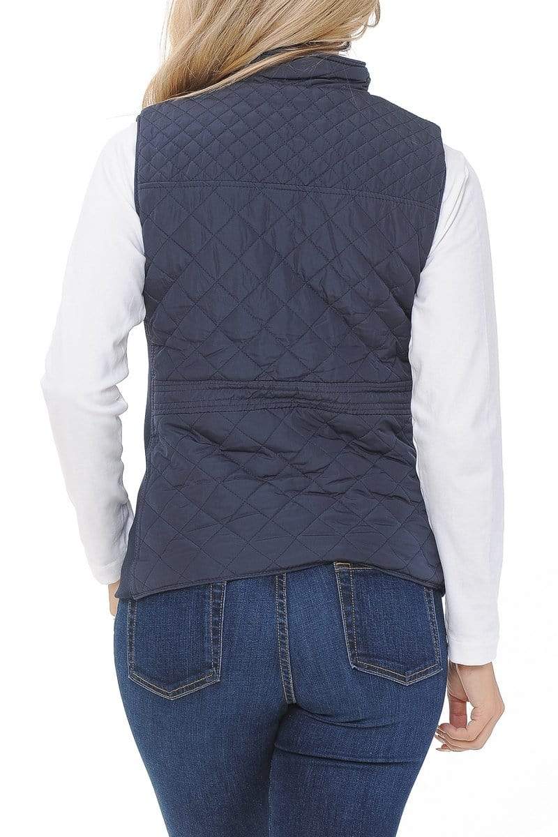 Auliné Collection Apparel Auliné Collection Womens Quilted Zip Up Lightweight Padding MFZP Vest