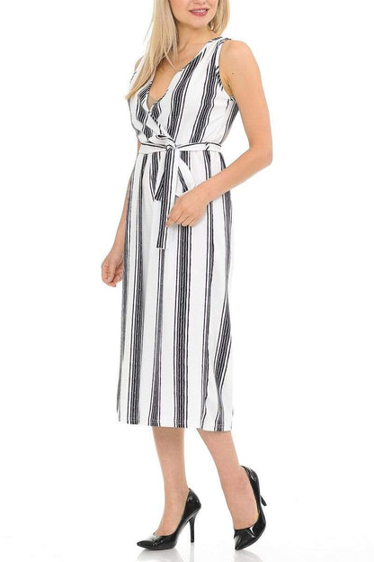 Auliné Collection Apparel Auliné Collection Womens Sleeveless Culotte Capri Wide Leg Romper Jumpsuit