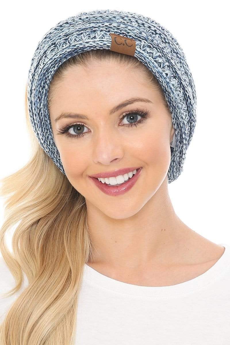 C.C Apparel C.C Soft Stretch Winter Warm Cable Knit Fuzzy Lined Ribbed Ear Warmer Headband