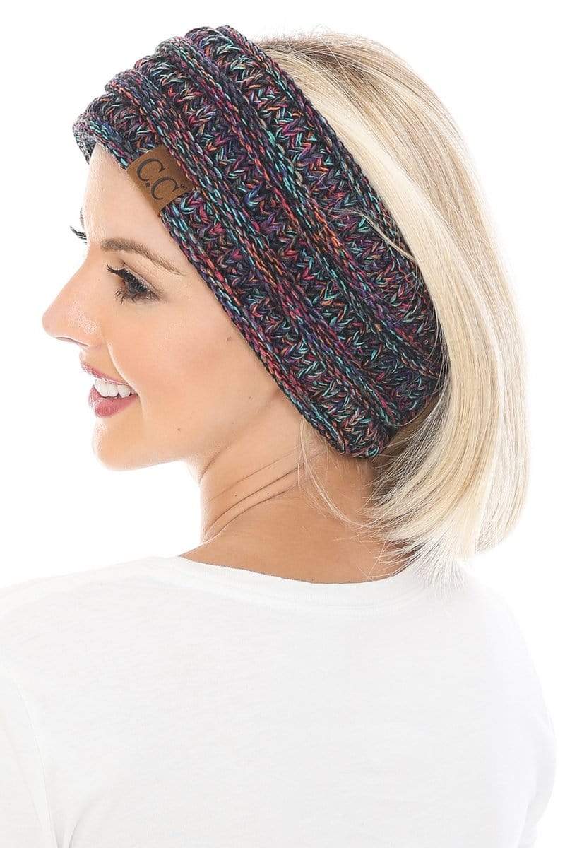 C.C Apparel C.C Soft Stretch Winter Warm Cable Knit Fuzzy Lined Ribbed Ear Warmer Headband