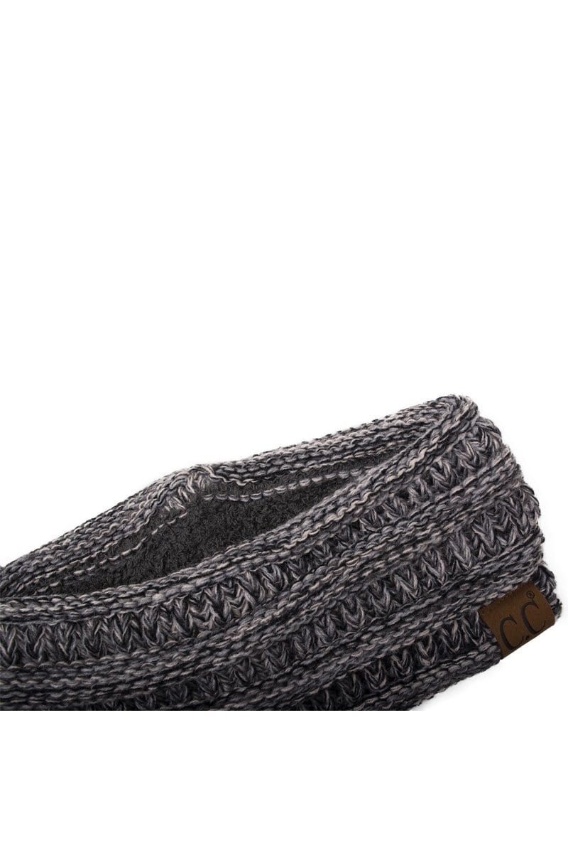 C.C Apparel C.C Soft Stretch Winter Warm Cable Knit Fuzzy Lined Ribbed Ear Warmer Headband