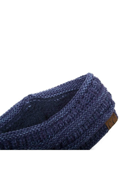 C.C Apparel C.C Soft Stretch Winter Warm Cable Knit Fuzzy Lined Ribbed Ear Warmer Headband