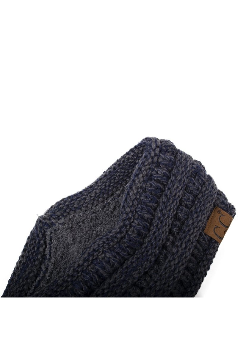 C.C Apparel C.C Soft Stretch Winter Warm Cable Knit Fuzzy Lined Ribbed Ear Warmer Headband