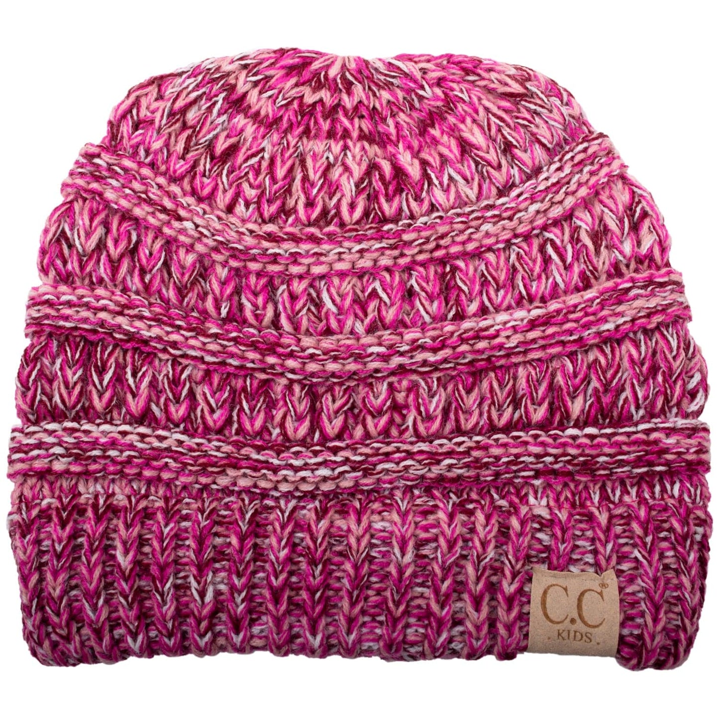 C.C Apparel #1 C.C YJ816KIDS - Kids' Cute Warm and Comfy Children's Knit Ski Three Tone Beanie Hat
