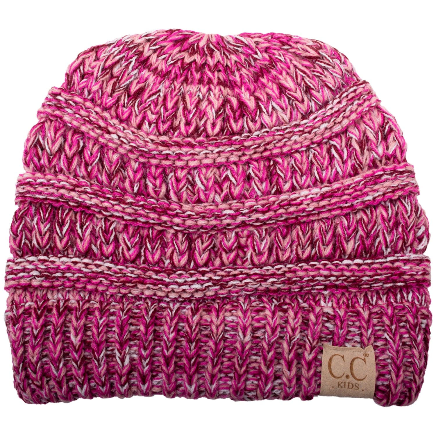 C.C Apparel #1 C.C YJ816KIDS - Kids' Cute Warm and Comfy Children's Knit Ski Three Tone Beanie Hat
