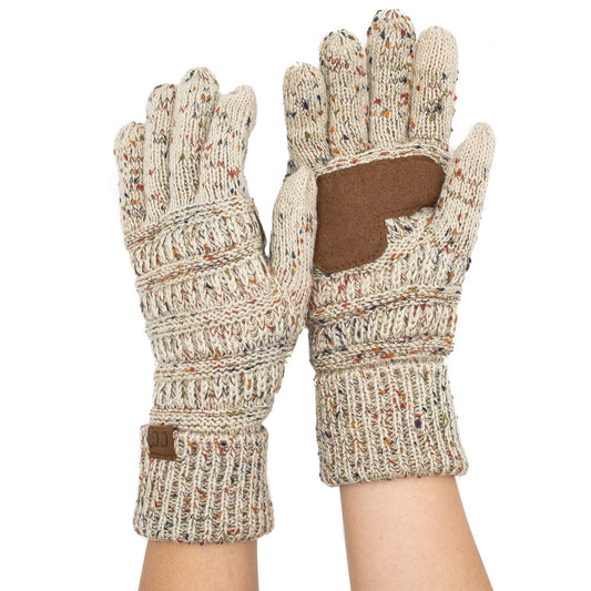 C.C Apparel Copy of C.C G20 - Unisex Cable Knit Winter Warm Anti-Slip Touchscreen Texting Gloves