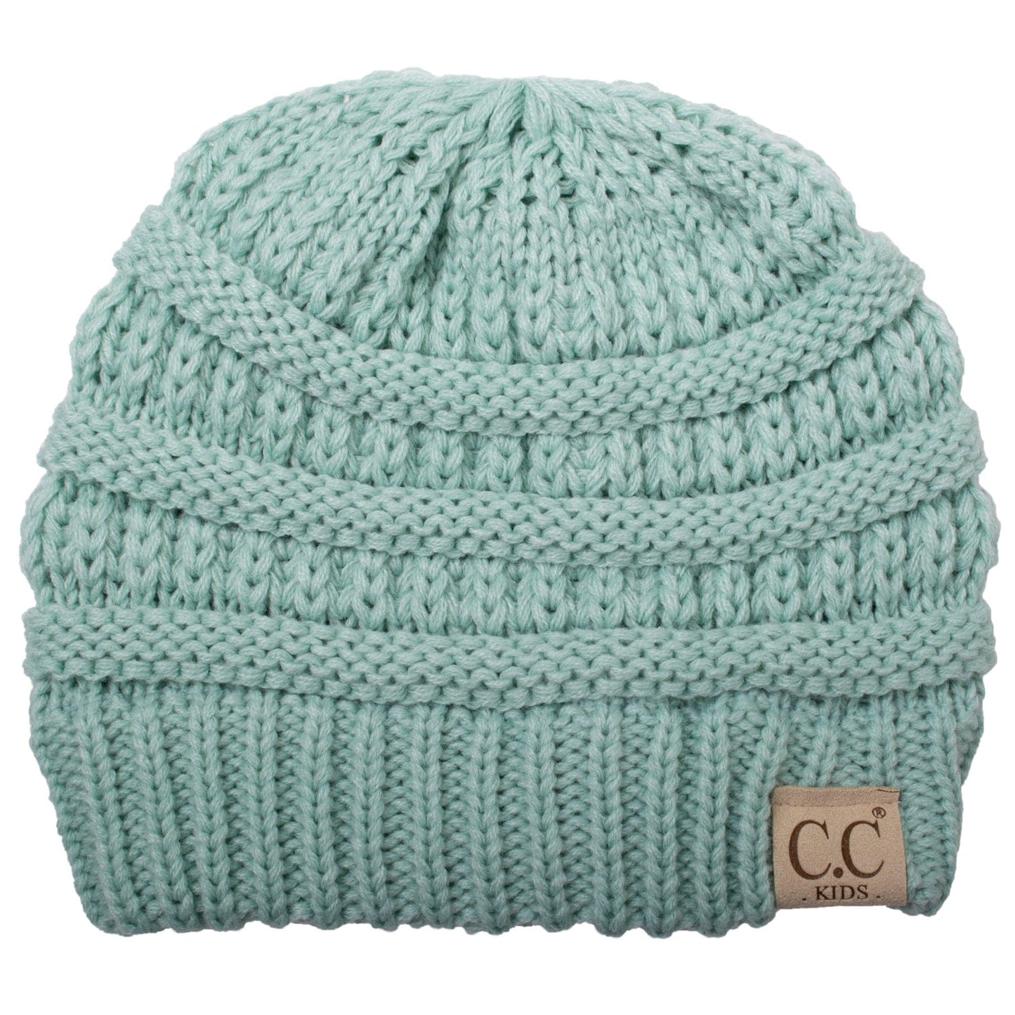 C.C Apparel Copy of C.C YJ816KIDS - Kids' Cute Warm and Comfy Children's Knit Ski Three Tone Beanie Hat