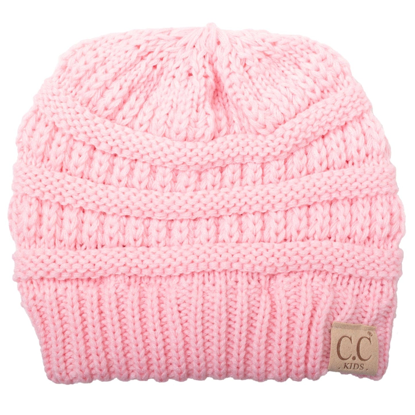 C.C Apparel Copy of C.C YJ816KIDS - Kids' Cute Warm and Comfy Children's Knit Ski Three Tone Beanie Hat
