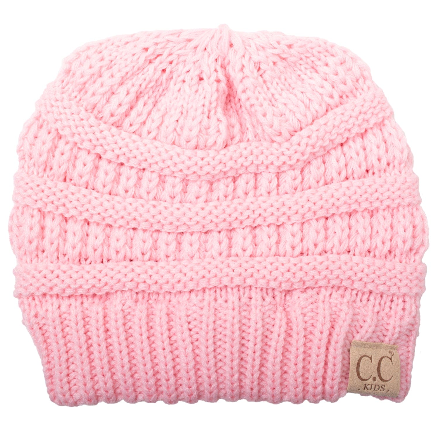 C.C Apparel Copy of C.C YJ816KIDS - Kids' Cute Warm and Comfy Children's Knit Ski Three Tone Beanie Hat